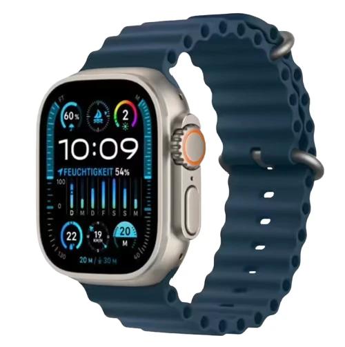 Apple Watch Ultra 2 (2023) GPS + Cellular 49mm Titanio Naturale - Anello Verde Dell'oceano