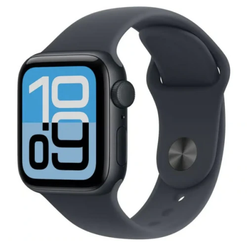 Apple Watch Series SE 3 (2025) GPS + Cellular 40 mm - Alum&iacute;nio Meia-noite - Bracelete desportiva Preta