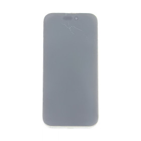 Foto de la pantalla sobreexpuesta para resaltar las imperfecciones