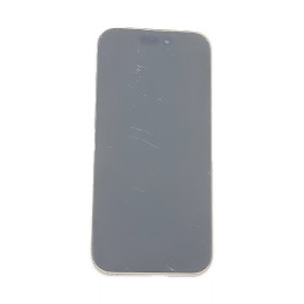 Foto de la pantalla sobreexpuesta para resaltar las imperfecciones