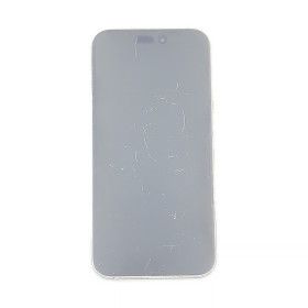 Foto de la pantalla sobreexpuesta para resaltar las imperfecciones