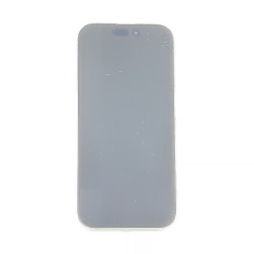 Foto de la pantalla sobreexpuesta para resaltar las imperfecciones