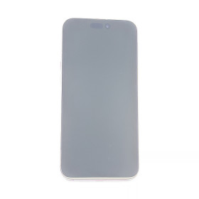 Foto de la pantalla sobreexpuesta para resaltar las imperfecciones