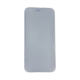 Foto de la pantalla sobreexpuesta para resaltar las imperfecciones