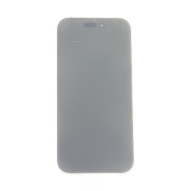 Foto de la pantalla sobreexpuesta para resaltar las imperfecciones
