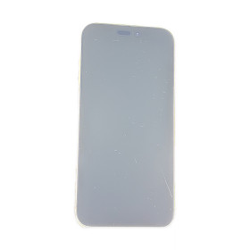 Foto de la pantalla sobreexpuesta para resaltar las imperfecciones