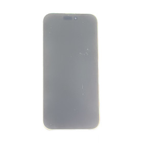 Foto de la pantalla sobreexpuesta para resaltar las imperfecciones