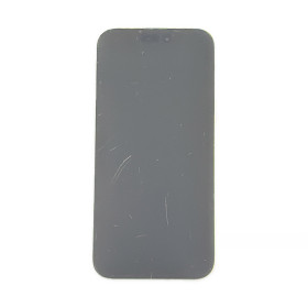 Foto de la pantalla sobreexpuesta para resaltar las imperfecciones