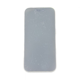 Foto de la pantalla sobreexpuesta para resaltar las imperfecciones