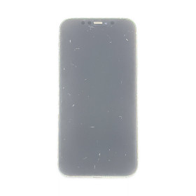 Foto de la pantalla sobreexpuesta para resaltar las imperfecciones
