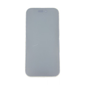 Foto de la pantalla sobreexpuesta para resaltar las imperfecciones