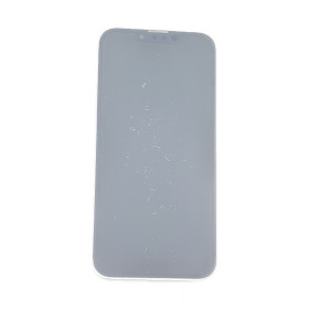 Foto de la pantalla sobreexpuesta para resaltar las imperfecciones