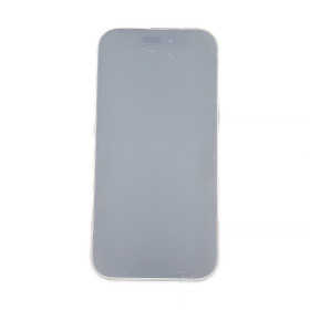 Foto de la pantalla sobreexpuesta para resaltar las imperfecciones