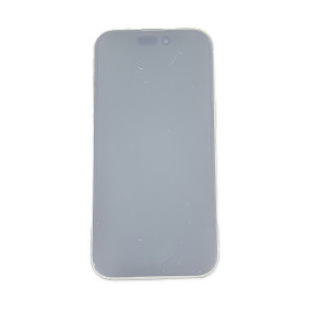 Foto de la pantalla sobreexpuesta para resaltar las imperfecciones