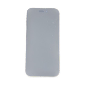 Foto de la pantalla sobreexpuesta para resaltar las imperfecciones