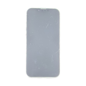 Foto de la pantalla sobreexpuesta para resaltar las imperfecciones