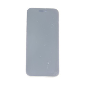 Foto de la pantalla sobreexpuesta para resaltar las imperfecciones