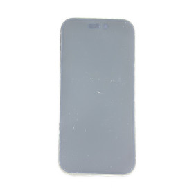 Foto de la pantalla sobreexpuesta para resaltar las imperfecciones