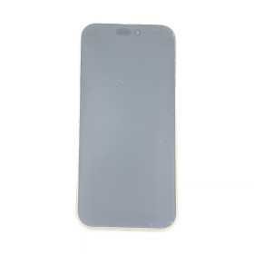 Foto de la pantalla sobreexpuesta para resaltar las imperfecciones