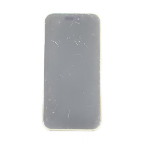 Foto de la pantalla sobreexpuesta para resaltar las imperfecciones