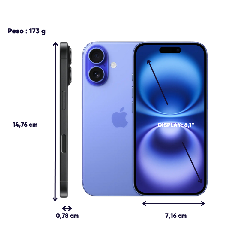 Dimensioni e peso iPhone 15